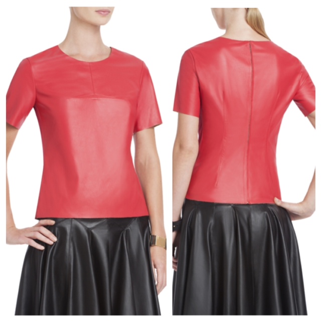 Bcbg red deals leather pants