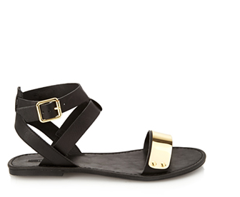 Forever-21-Gold-Trim-Sandals