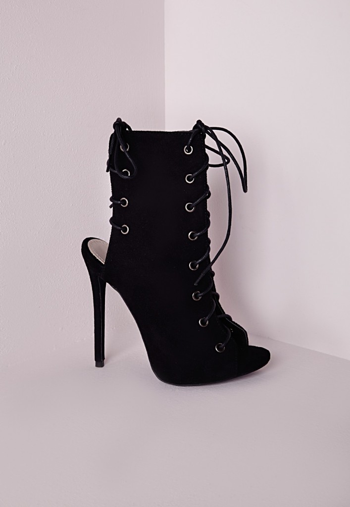 missguided lace up boots