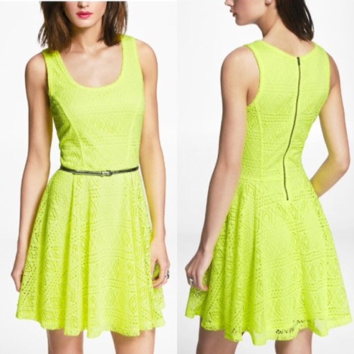Glam-Aholic Retail Therapy: Express Lace Skater Dress 