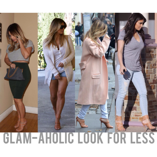 Glam-Aholic Look For Less: Kim K's Gianvito Rossi Nappa Sandals