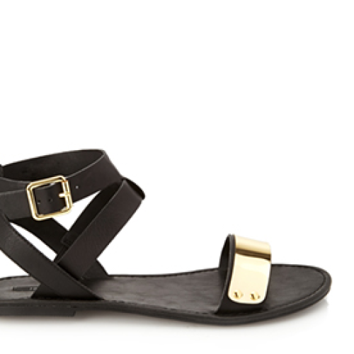 Glam-Aholic Retail Therapy: Forever 21 Gold Trim Sandals