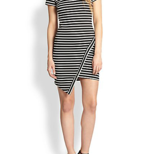 Glam-Aholic Look For Less: Kylie Jenner's Striped Asymmetrical Dress 