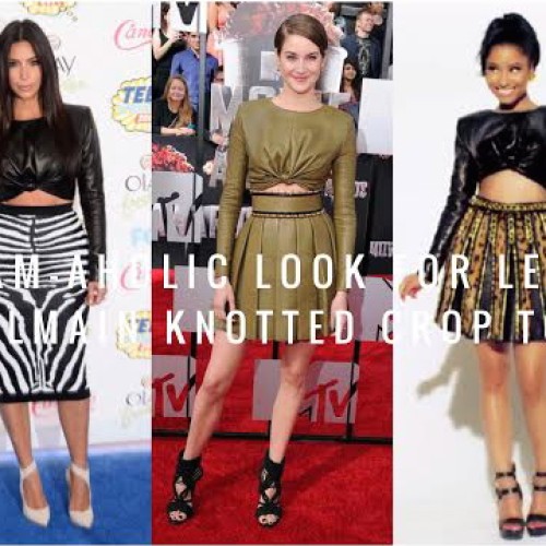 Glam-Aholic Look For Less: Balmain Knotted Crop Top