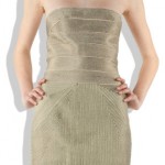 Herve Leger Gold Bandage Dress Profile Photo
